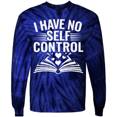 I Have No Shelf Control Funny Read Book Reading Librarian Tie-Dye Long Sleeve Shirt