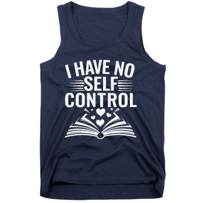 I Have No Shelf Control Funny Read Book Reading Librarian Tank Top