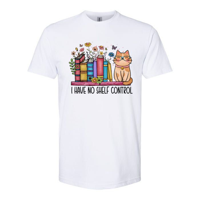 I Have No Shelf Control Literature Library Book Cat Lovers Softstyle CVC T-Shirt