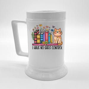 I Have No Shelf Control Literature Library Book Cat Lovers Beer Stein