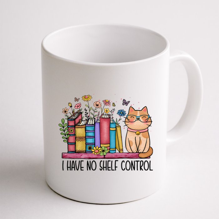 I Have No Shelf Control Literature Library Book Cat Lovers Coffee Mug