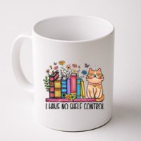 I Have No Shelf Control Literature Library Book Cat Lovers Coffee Mug