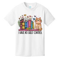 I Have No Shelf Control Literature Library Book Cat Lovers Kids T-Shirt