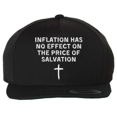 Inflation Has No Effect On The Price Of Salvation Christian Wool Snapback Cap