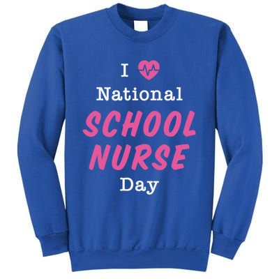 I Heart National School Nurse Day Gift Sweatshirt