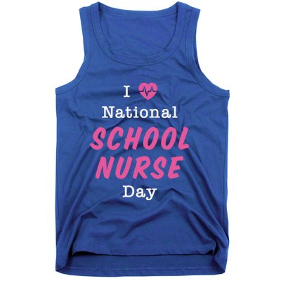 I Heart National School Nurse Day Gift Tank Top