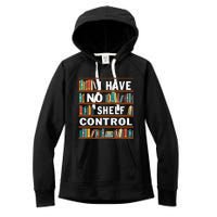 I Have No Shelf Control Funny Library Reading Lovers Women's Fleece Hoodie