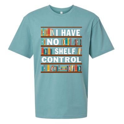 I Have No Shelf Control Funny Library Reading Lovers Sueded Cloud Jersey T-Shirt