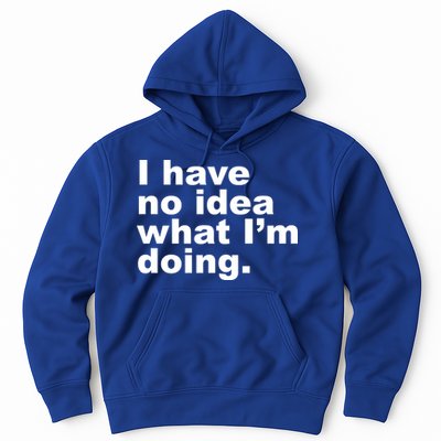 I Have No Idea What I'm Doing Funny Slogan Hoodie
