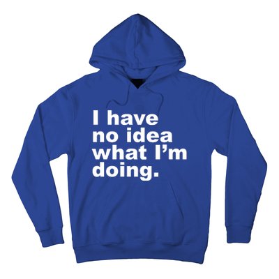 I Have No Idea What I'm Doing Funny Slogan Hoodie