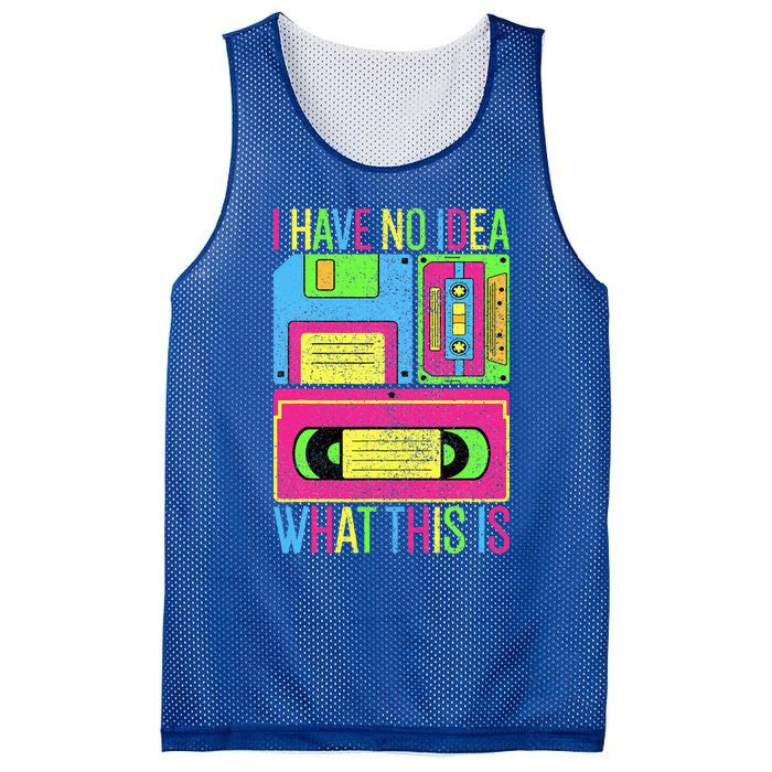 I Have No Idea What This Is 70s 80s 90s Outfit Mesh Reversible Basketball Jersey Tank