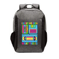 I Have No Idea What This Is 70s 80s 90s Outfit Vector Backpack