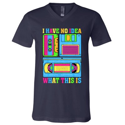 I Have No Idea What This Is 70s 80s 90s Outfit V-Neck T-Shirt