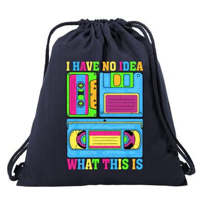 I Have No Idea What This Is 70s 80s 90s Outfit Drawstring Bag