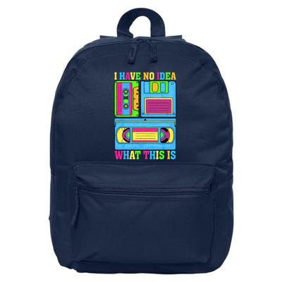 I Have No Idea What This Is 70s 80s 90s Outfit 16 in Basic Backpack