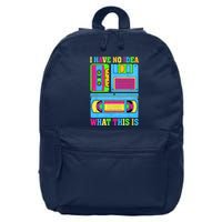 I Have No Idea What This Is 70s 80s 90s Outfit 16 in Basic Backpack