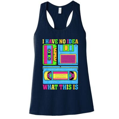I Have No Idea What This Is 70s 80s 90s Outfit Womens Tank Top