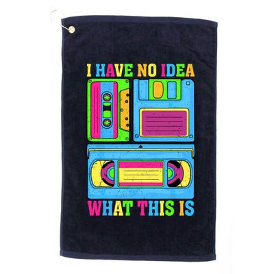 I Have No Idea What This Is 70s 80s 90s Outfit Golf Towel