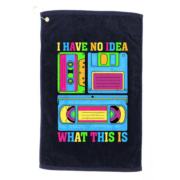 I Have No Idea What This Is 70s 80s 90s Outfit Golf Towel