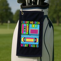 I Have No Idea What This Is 70s 80s 90s Outfit Golf Towel