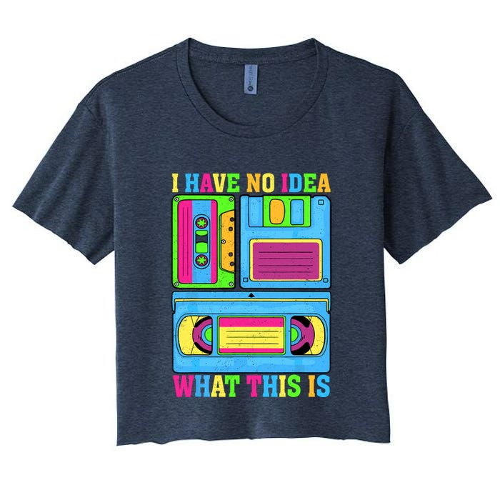 I Have No Idea What This Is 70s 80s 90s Outfit Crop Top