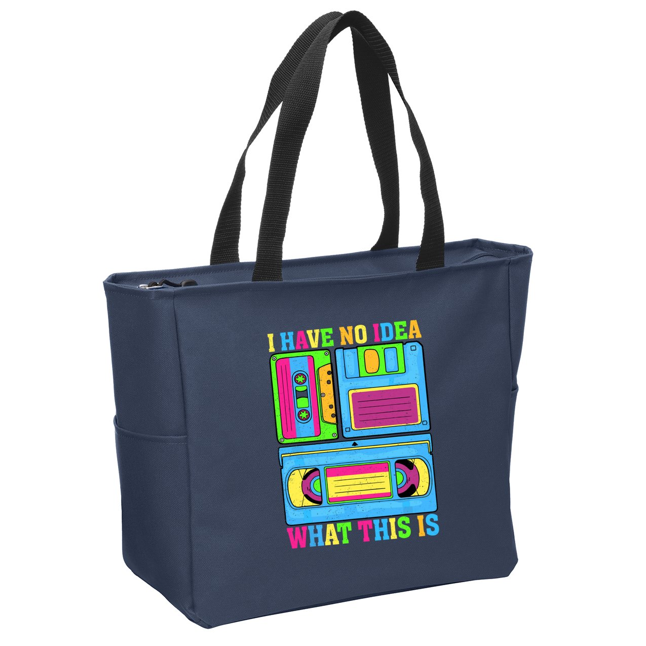 I Have No Idea What This Is 70s 80s 90s Outfit Zip Tote Bag