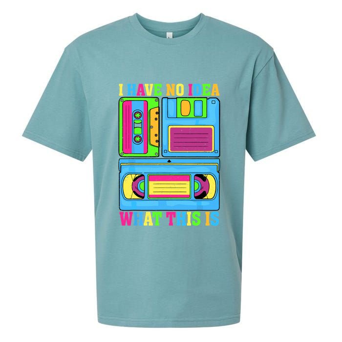 I Have No Idea What This Is 70s 80s 90s Outfit Sueded Cloud Jersey T-Shirt
