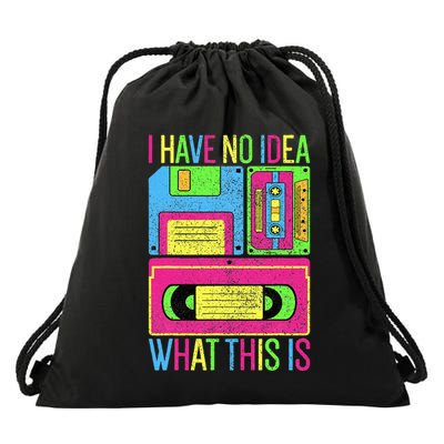 I Have No Idea What This Is 70s 80s 90s Drawstring Bag