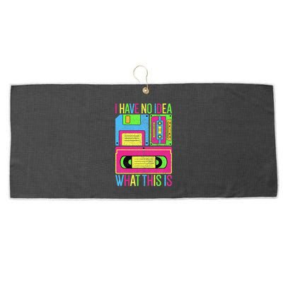 I Have No Idea What This Is 70s 80s 90s Large Microfiber Waffle Golf Towel