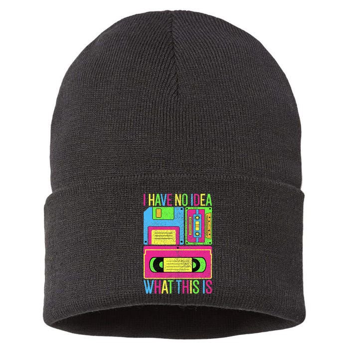 I Have No Idea What This Is 70s 80s 90s Sustainable Knit Beanie
