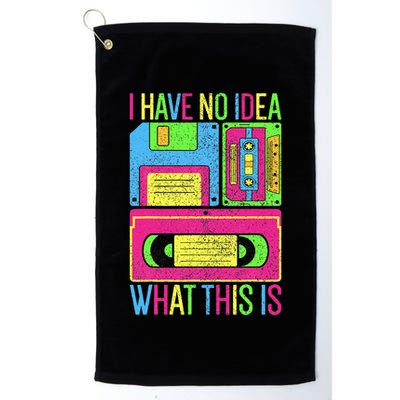 I Have No Idea What This Is 70s 80s 90s Golf Towel