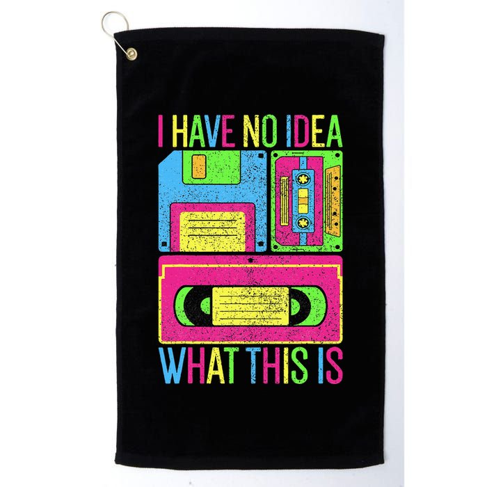 I Have No Idea What This Is 70s 80s 90s Golf Towel