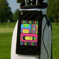 I Have No Idea What This Is 70s 80s 90s Golf Towel