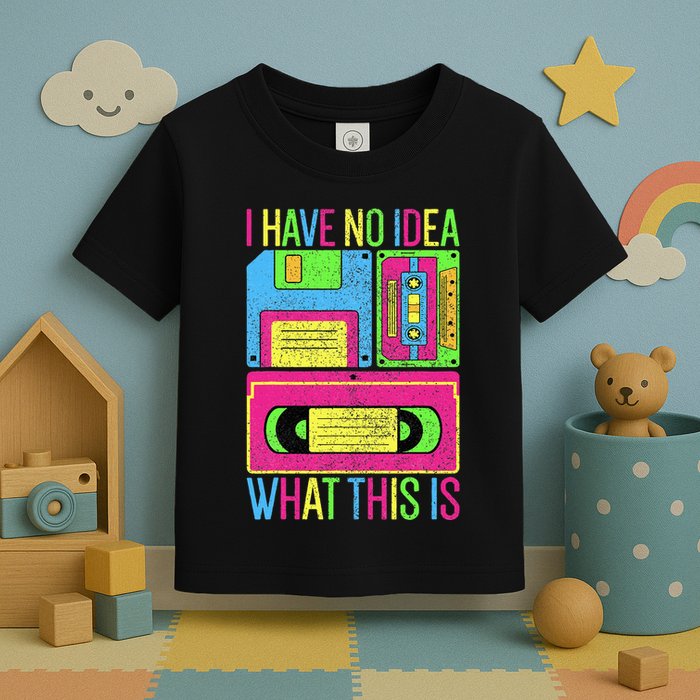 I Have No Idea What This Is 70s 80s 90s Toddler T-Shirt