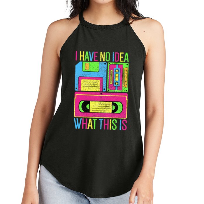 I Have No Idea What This Is 70s 80s 90s Women's Perfect Tri Rocker Tank