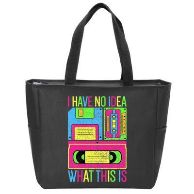 I Have No Idea What This Is 70s 80s 90s Zip Tote Bag