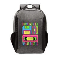 I Have No Idea What This Is 70s 80s 90s Vector Backpack