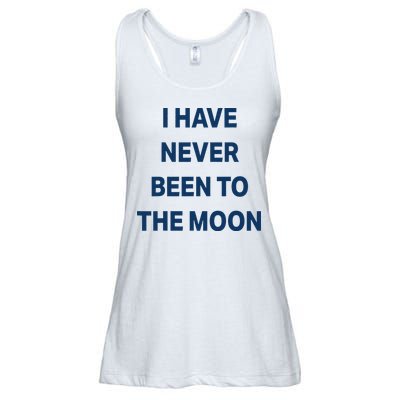I Have Never Been To The Moon Funny Ladies Essential Flowy Tank