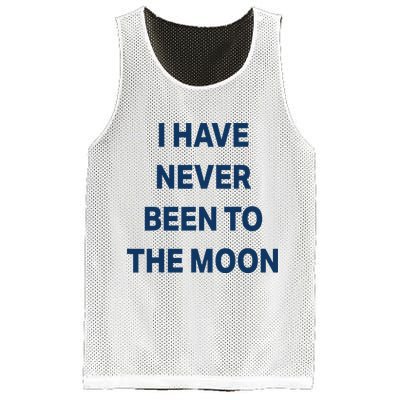 I Have Never Been To The Moon Funny Mesh Reversible Basketball Jersey Tank