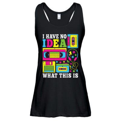 I Have No Idea What This Is 80s 90s Ladies Essential Flowy Tank