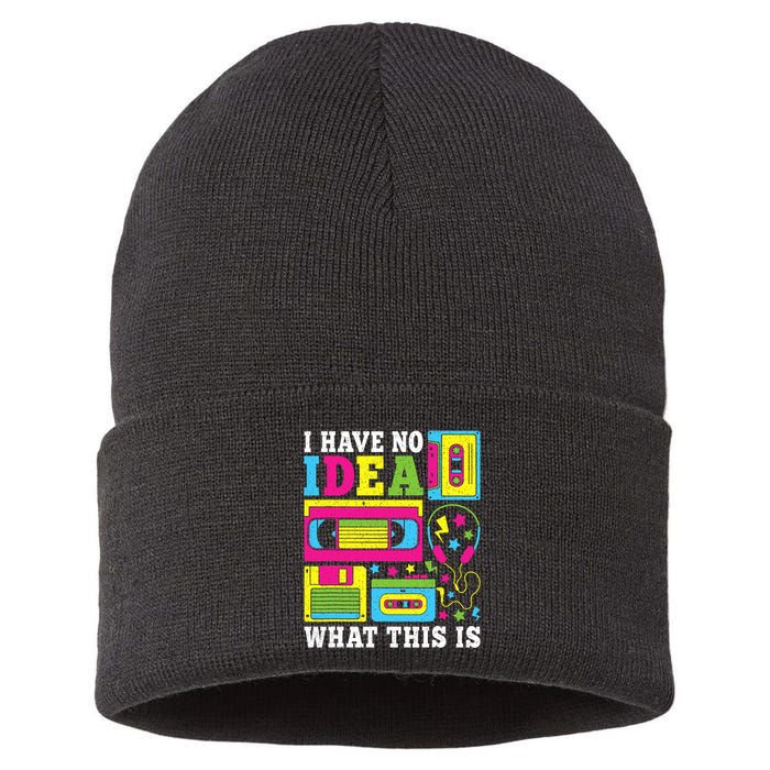 I Have No Idea What This Is 80s 90s Sustainable Knit Beanie