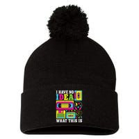 I Have No Idea What This Is 80s 90s Pom Pom 12in Knit Beanie