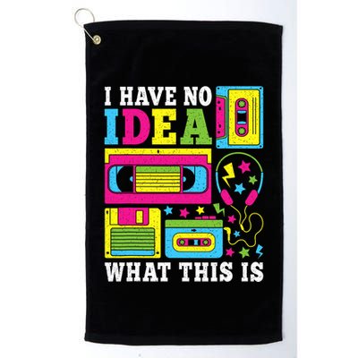 I Have No Idea What This Is 80s 90s Golf Towel
