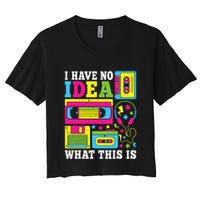 I Have No Idea What This Is 80s 90s Crop Top