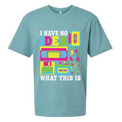 I Have No Idea What This Is 80s 90s Sueded Cloud Jersey T-Shirt