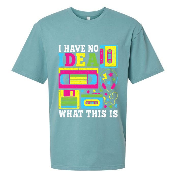 I Have No Idea What This Is 80s 90s Sueded Cloud Jersey T-Shirt