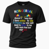 I Have NONVERBAL Autism Awareness , Autism  Cooling Performance Crew T-Shirt