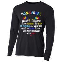 I Have NONVERBAL Autism Awareness , Autism  Cooling Performance Long Sleeve Crew