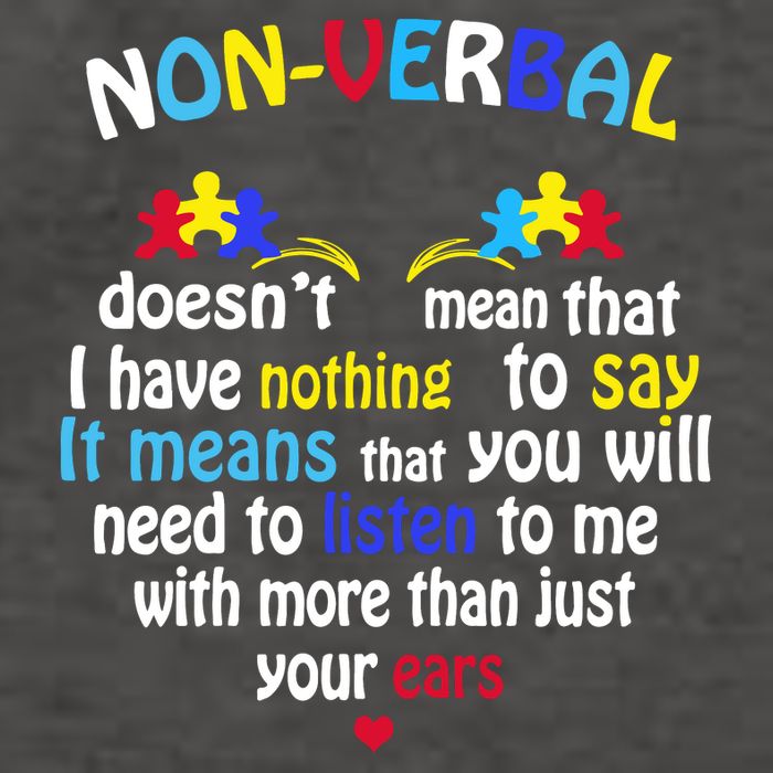 I Have NONVERBAL Autism Awareness , Autism  Vector Backpack