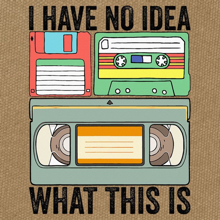 I Have No Idea What This Is 80s 90s Cassette Cotton Canvas Backpack
